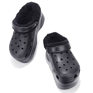 GARDENER-3 Fuzz-Lined Hole Sandal Clogs Crocs