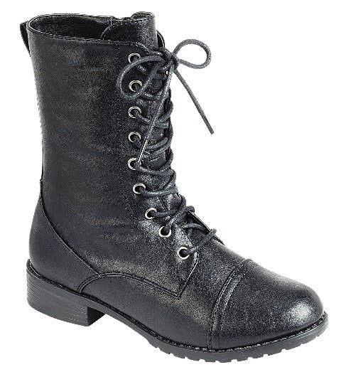 JALEN-88 Lace Up Combat Boots For Women's - ShoeTimeStores