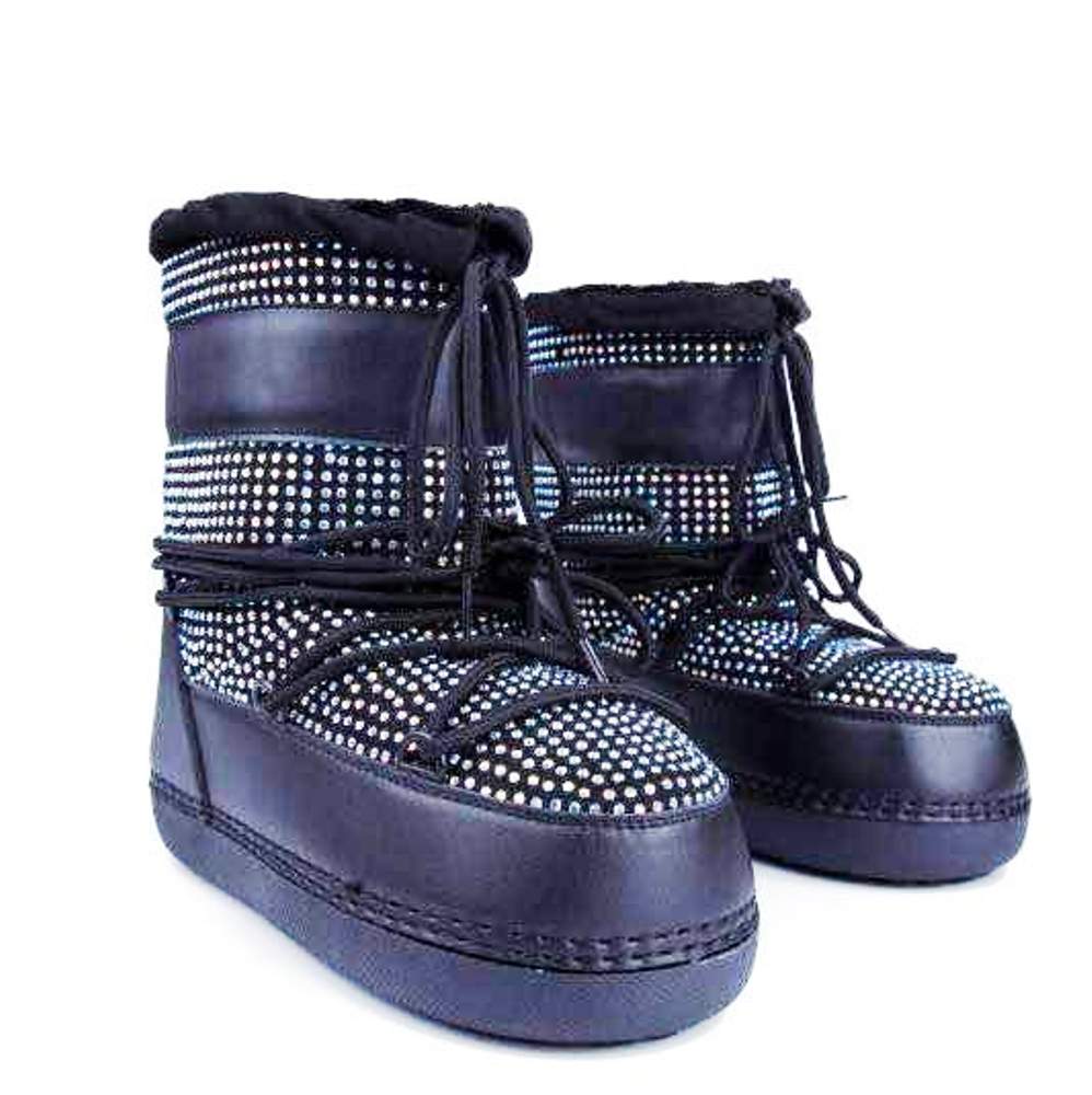 FREEZE- Women's Ankle High Snow Rhinestones Boots