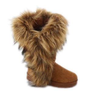 FROZEN-11 Women's Winter Ankle Fur Cuffy Boots