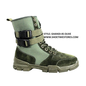 GHANDI-45 Women's Winter Double Buckle Boots