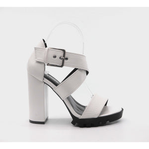 MONSTROUS - chunky ankle strap block heels