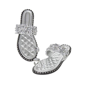 TIA-12 - Crystal Jeweled Comfortable Sandals