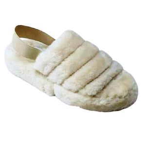 WARMNESS-02  Women's Fluff  Slide Slipper - Comfortable Sandal