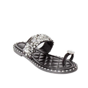 TIA-12 - Crystal Jeweled Comfortable Sandals