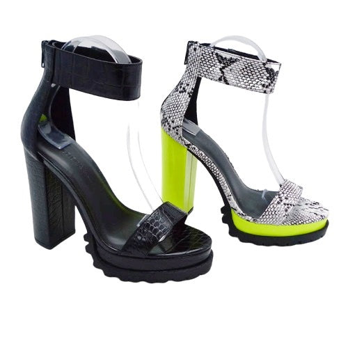 VITA-20 - Women Platform Block Heel Ankle Strap Shoe